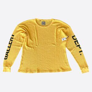 Gallery Dept Yellow & Black Logo Thermal Longsleeve T-Shirt
